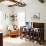 Navy Check Fawn Different Angle