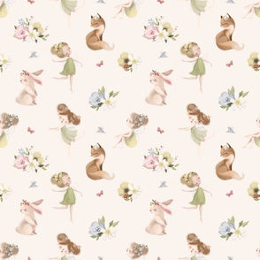 New Release Girl Crib Bedding- Fairy Garden in Dusty Rose and Sage Nature Baby Bedding & Nursery Collection - DBC Baby Bedding Co 