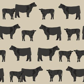 Crib Sheet - Angus Cows - DBC Baby Bedding Co 