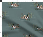Hunter Green Duck Woodland Crib Sheet - DBC Baby Bedding Co 