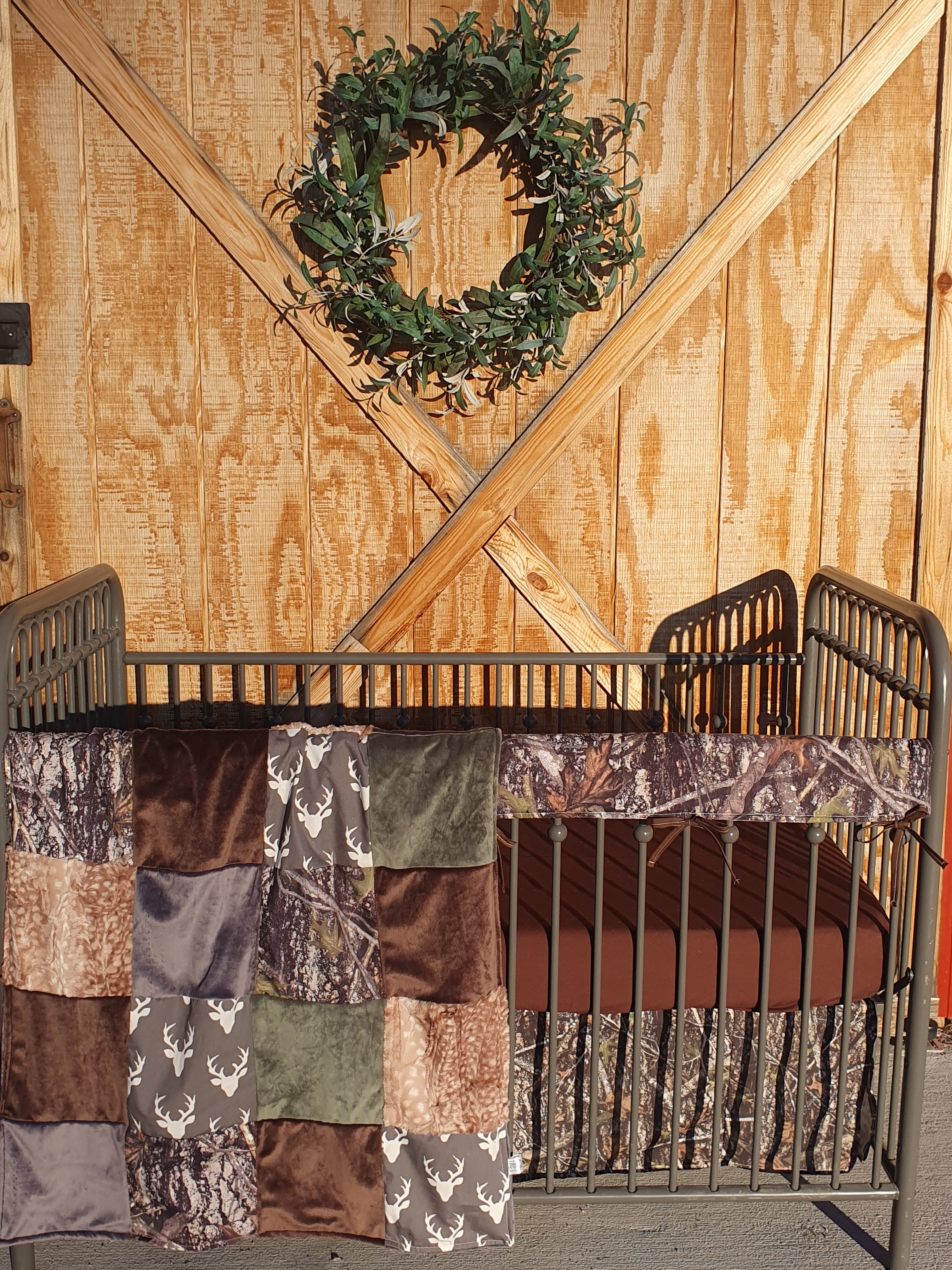 Camo nursery bedding best sale