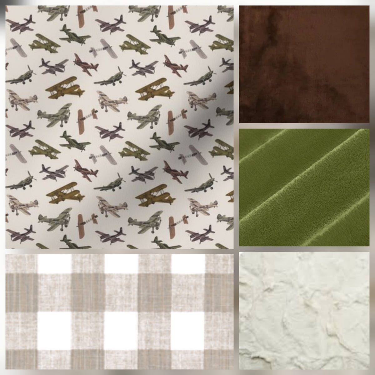 Vintage Airplane Boy Crib Bedding - DBC Baby Bedding Co 