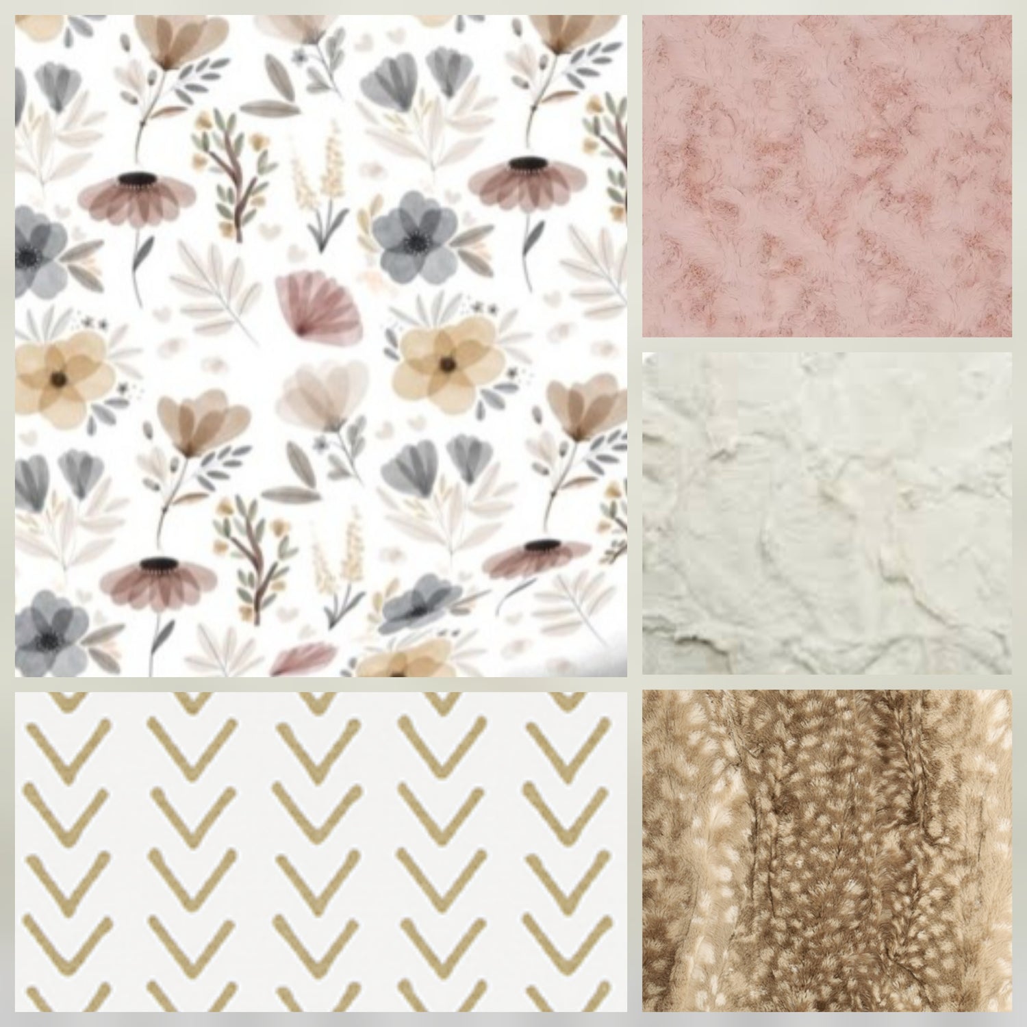 Blooms Floral Woodland Girl Crib Bedding - DBC Baby Bedding Co 