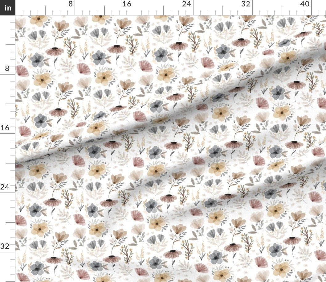 Blooms Floral Woodland Girl Crib Bedding - DBC Baby Bedding Co 