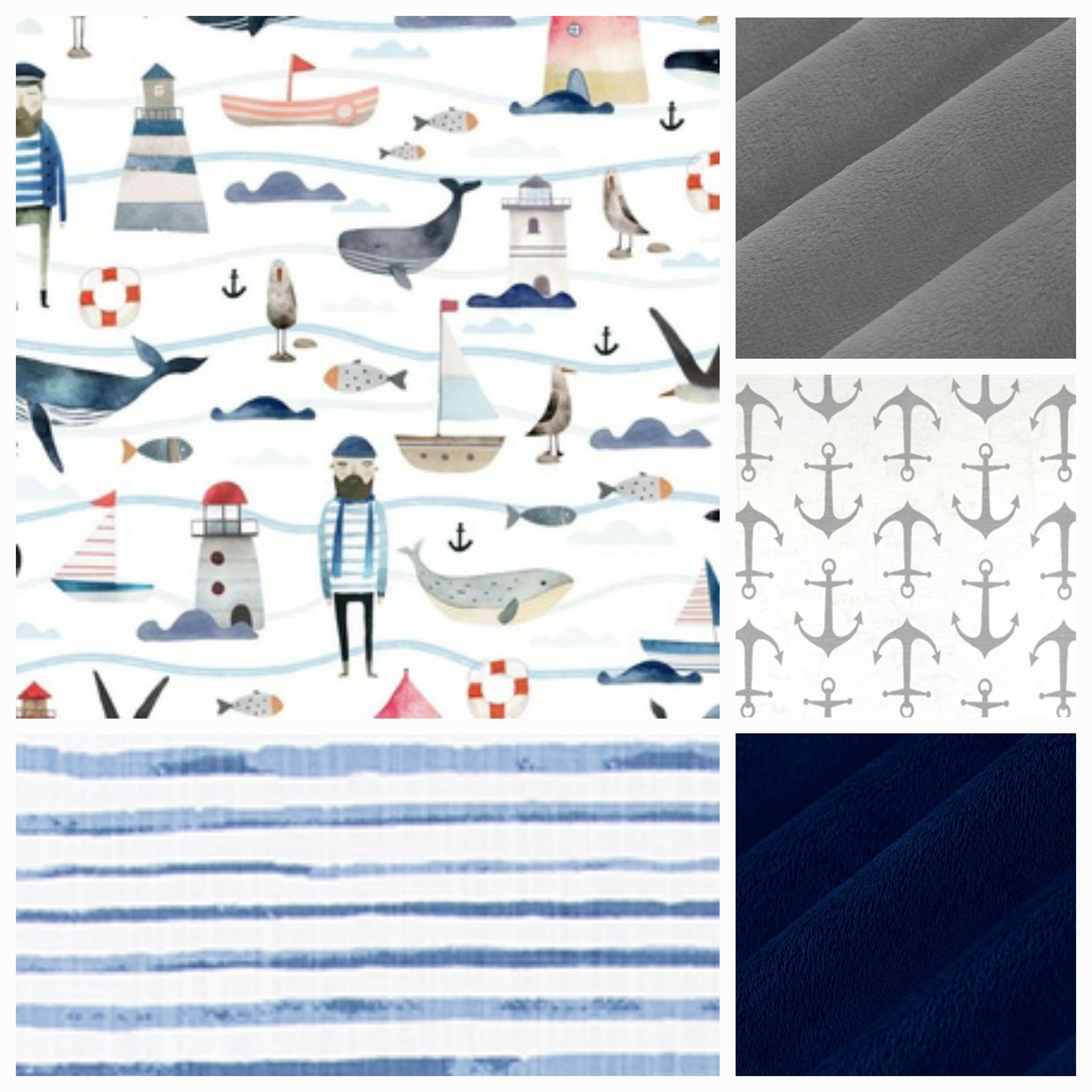 Boy Crib Bedding- Life at Sea Nautical Baby & Toddler Bedding Collection - DBC Baby Bedding Co 