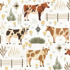 New Release Boy Crib Bedding- Cattle Drive and Cow Minky Western Baby & Toddler Bedding Collection