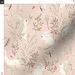 Bunnies and Butterflies Nature Girl Crib Bedding - DBC Baby Bedding Co 