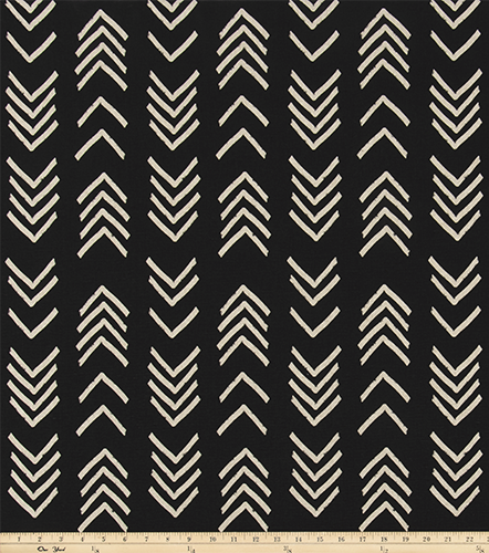Black Boho Arrows Curtains - Panels & Valances - DBC Baby Bedding Co 