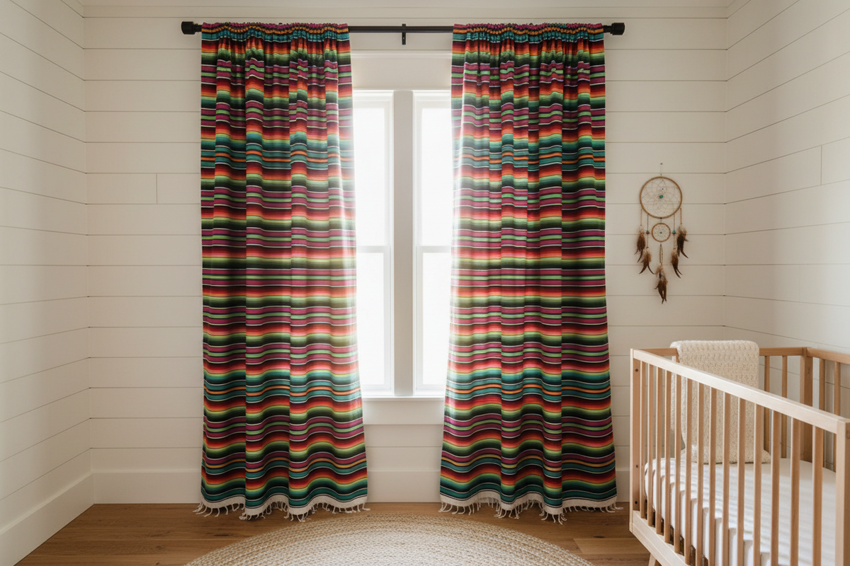 Serape Western Curtains