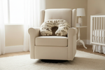 Wild West Cowboy and Minky Western Nursing Pillow Cover on Chair