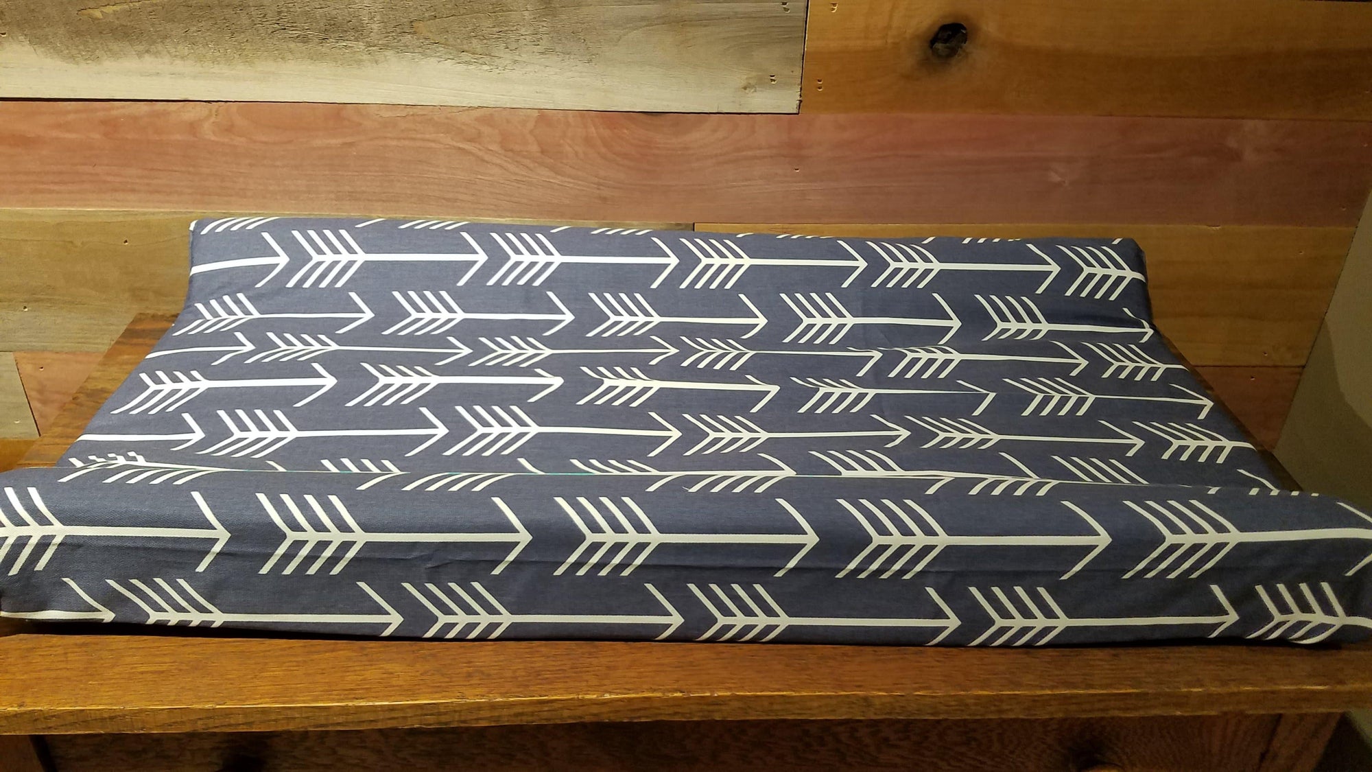 Changing Pad Cover - Arrow in Navy - DBC Baby Bedding Co 