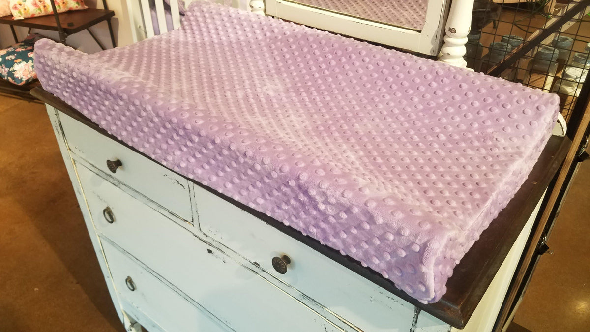 Changing Pad Cover - Minky in Lilac - DBC Baby Bedding Co 