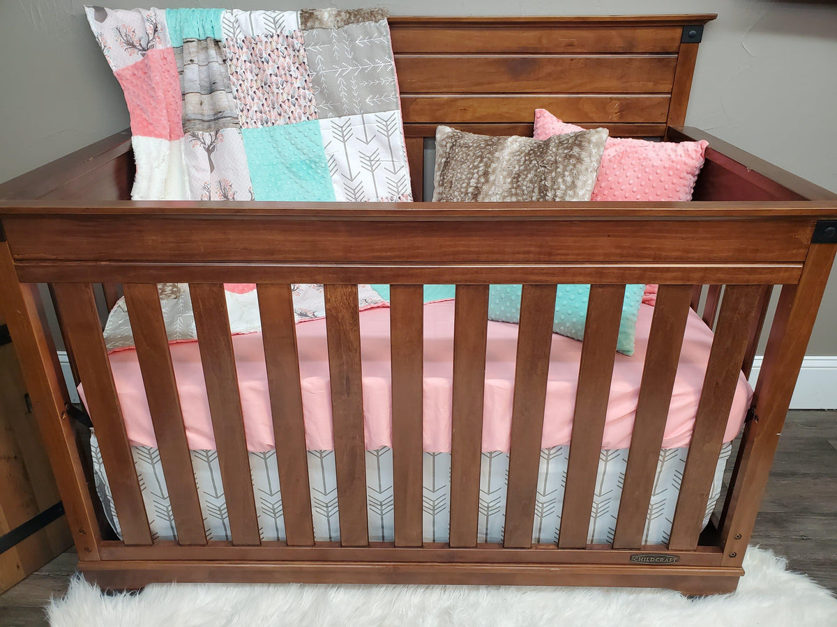Standard Cribs - Redmond Style Crib in Cherry - DBC Baby Bedding Co 