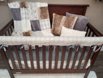 Neutral Crib Bedding - Buck and Arrow Woodland Collection - DBC Baby Bedding Co 