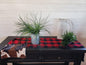 Home Decor - Table Runner - Red Black Check with Cow Minky decorative ends - DBC Baby Bedding Co 