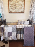 Neutral Crib Bedding - Arrow Woodland Collection - DBC Baby Bedding Co 