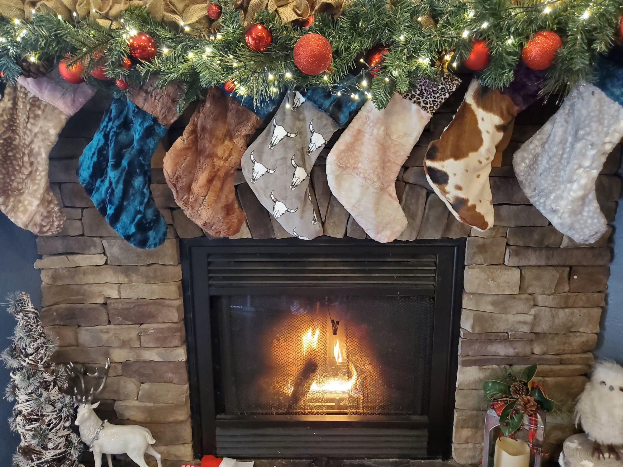 Holiday Decor - Christmas Stockings- Minky Collection - DBC Baby Bedding Co 