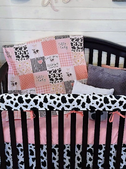 Cow print crib bedding online