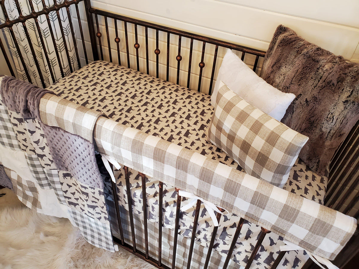 Neutral Crib Bedding - Farm Collection - DBC Baby Bedding Co 