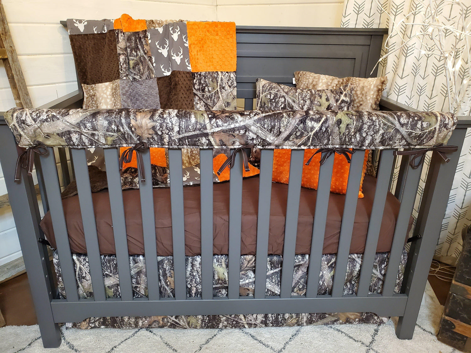 Boy Crib Bedding - Camo Woodland Collection - DBC Baby Bedding Co 