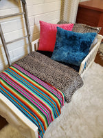 Toddler or Twin Bedding -  Serape and Cheetah Minky Collection - DBC Baby Bedding Co 