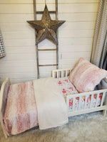 Toddler or Twin Bedding -  Rosewater Fawn Minky Collection - DBC Baby Bedding Co 