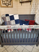 Ready Ship Boy Crib Bedding- Vintage Airplane Crib Bedding ollection - DBC Baby Bedding Co 