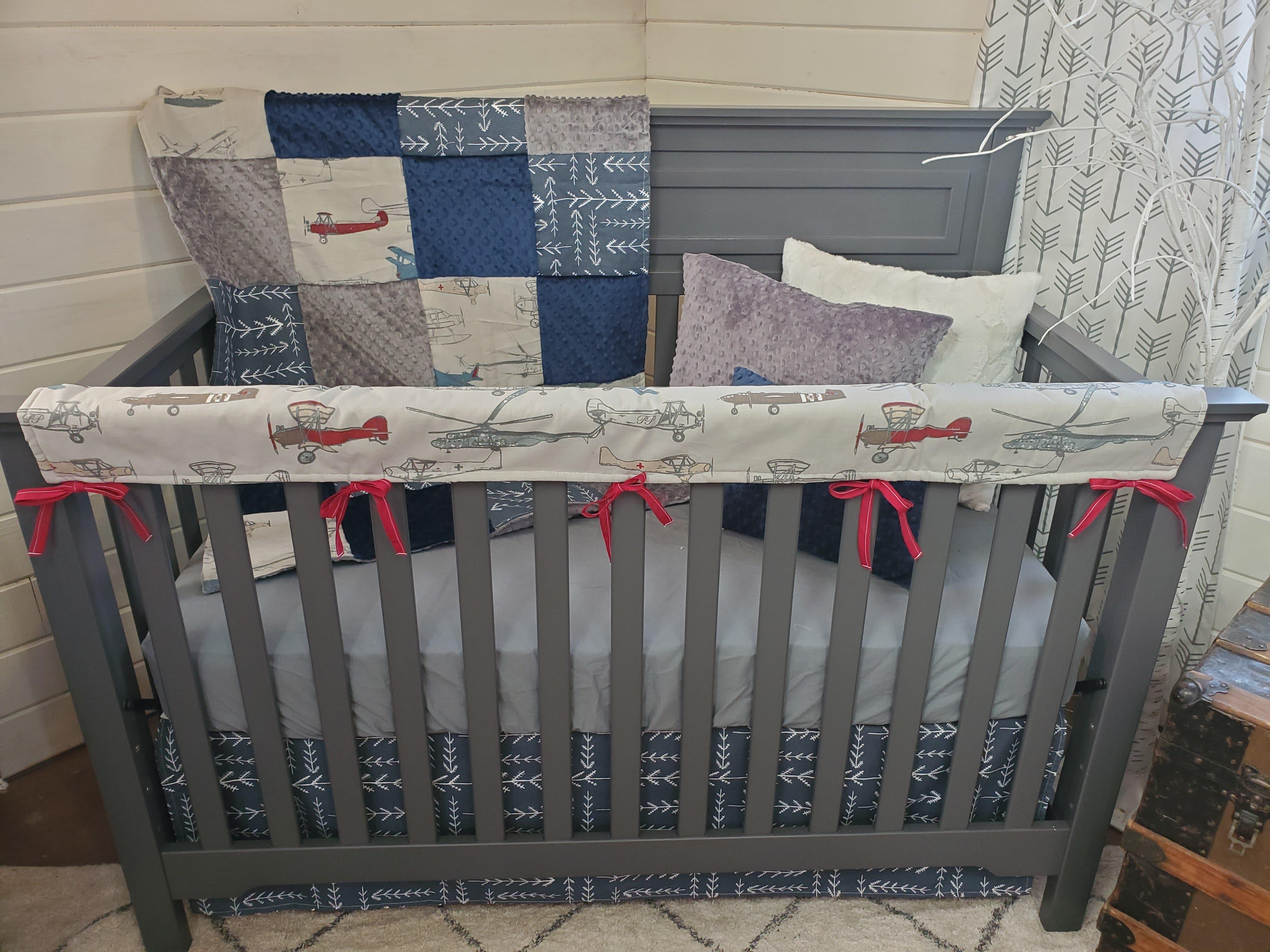 Baby aviator crib bedding set hotsell