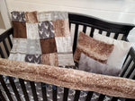 Boy Crib Bedding- Buck and Bear Rustic Woodland Nursery Collection - DBC Baby Bedding Co