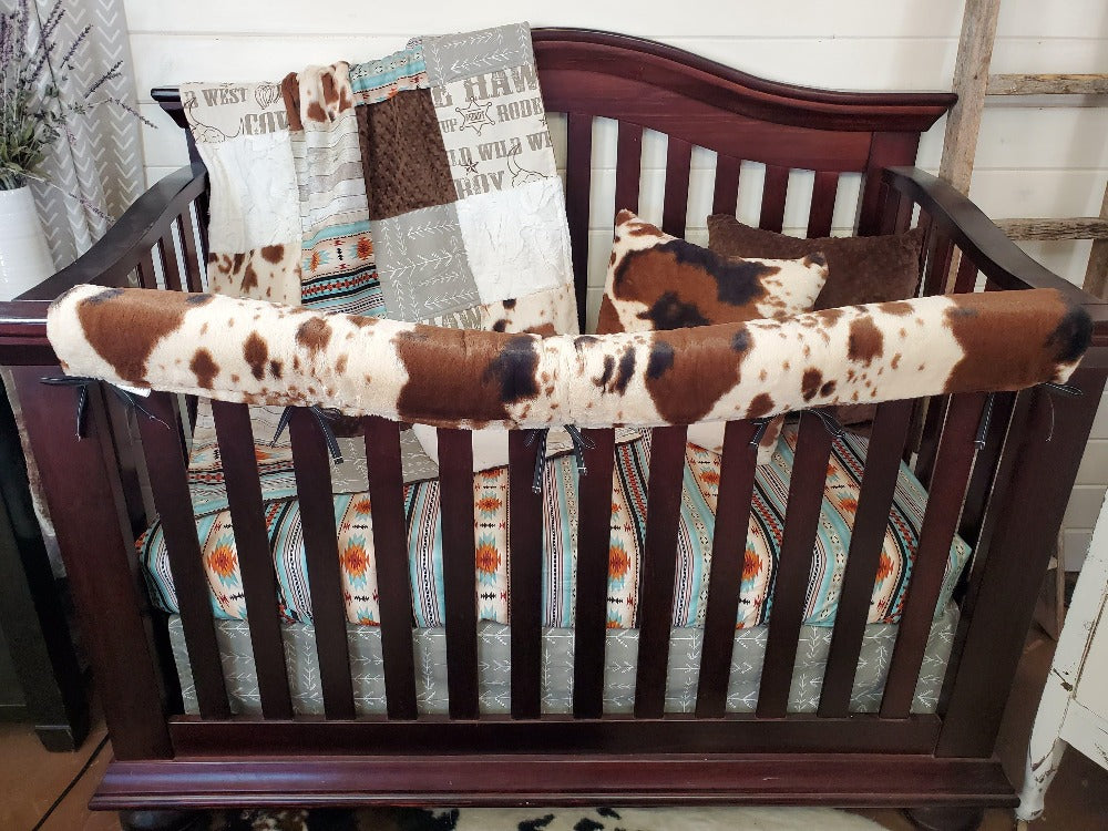 Quick Ship sold - Boy Crib Bedding - Aztec Bear Ranch Collection