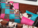 Girl Crib Bedding- Serape, Cheetah Minky, and Cow Minky Ranch Collection - DBC Baby Bedding Co 