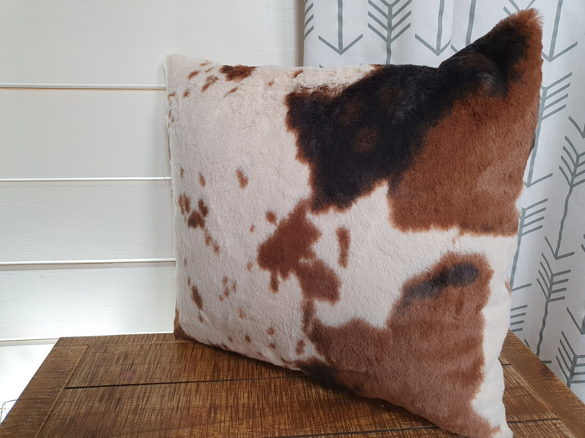 18&quot; Pillow Cover - Cow Minky - DBC Baby Bedding Co 