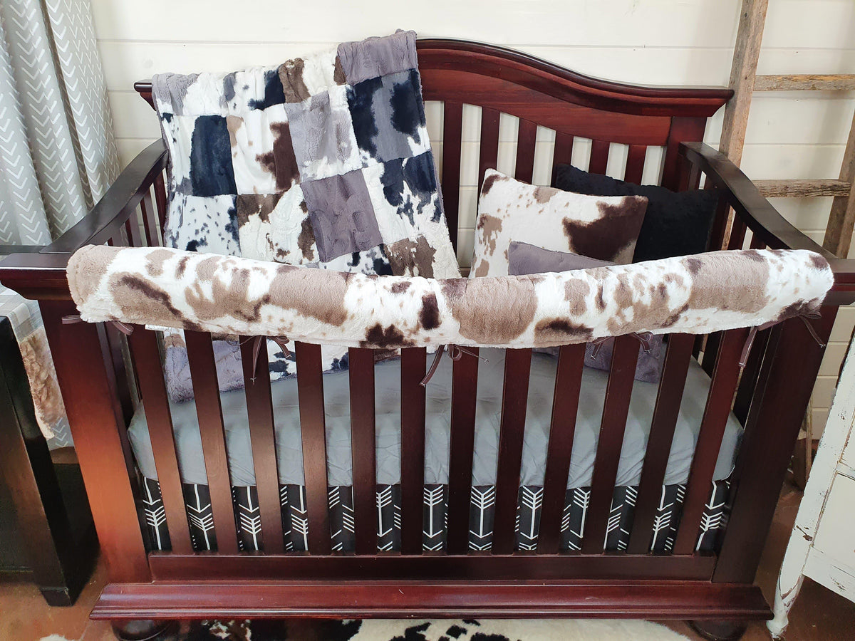 Boy Crib Bedding - Calf Minky and Cow Minky Ranch Collection - DBC Baby Bedding Co 