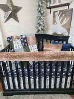 Boy Crib Bedding - Buck Woodland Crib Bedding Collection - DBC Baby Bedding Co 