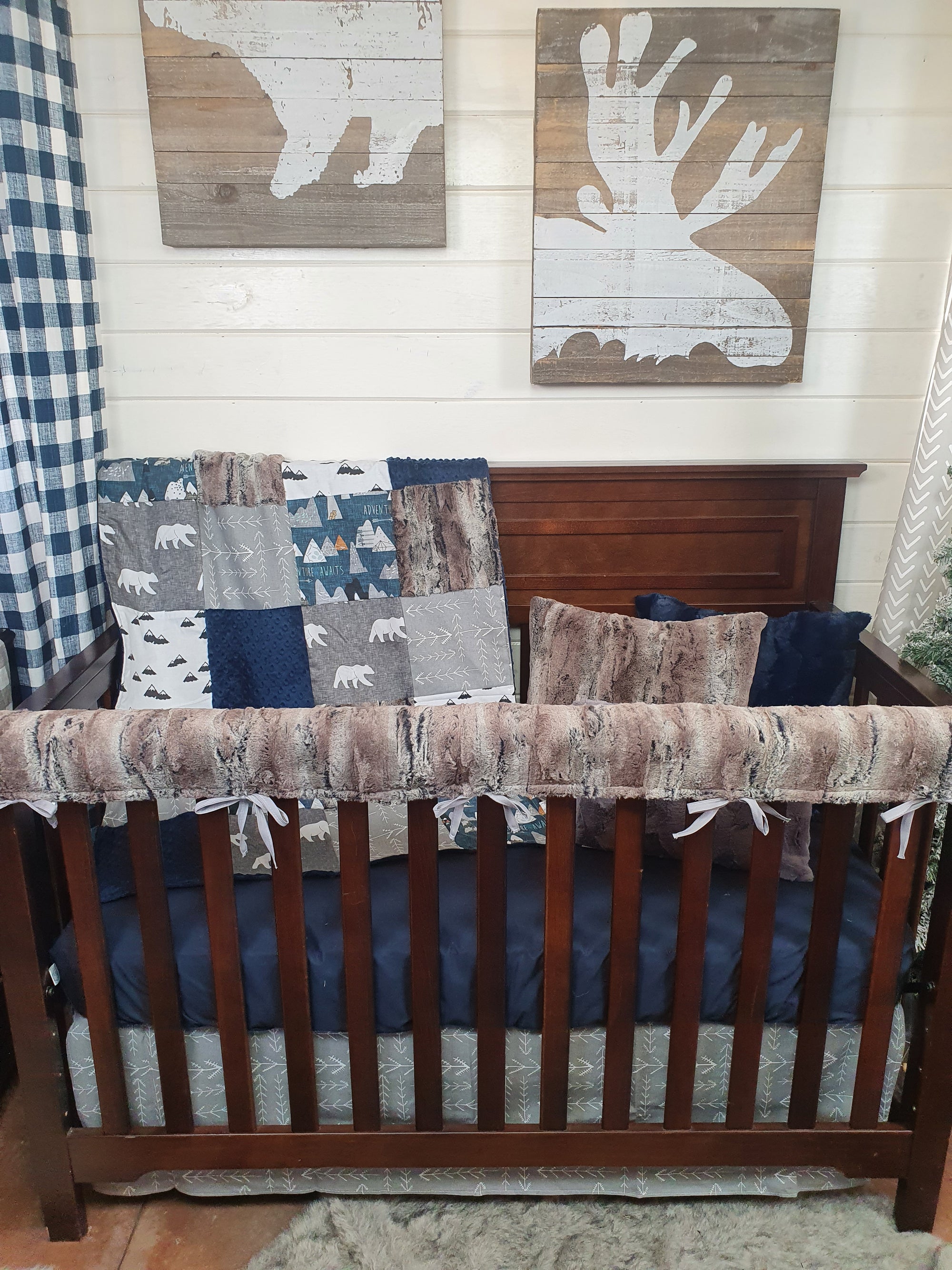 New Release Boy Crib Bedding - Bear Mountain Woodland Baby Bedding & Nursery Collection - DBC Baby Bedding Co 