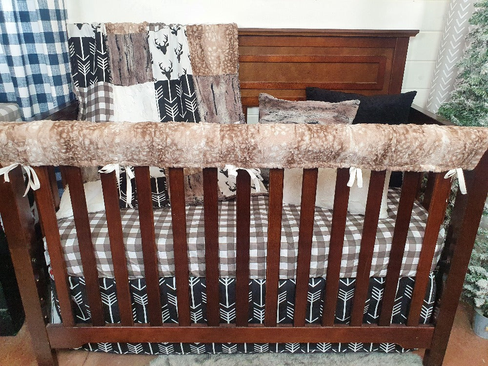 New Release Boy Crib Bedding - Buck Woodland Nursery Collection - DBC Baby Bedding Co 