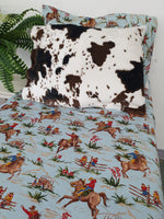 Twin, Full, or Queen Comforter - Barn Dandy Cowboy - DBC Baby Bedding Co 