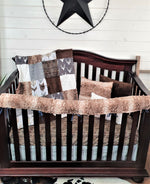 New Release Boy Crib Bedding - Buck and Rustic Wood - DBC Baby Bedding Co