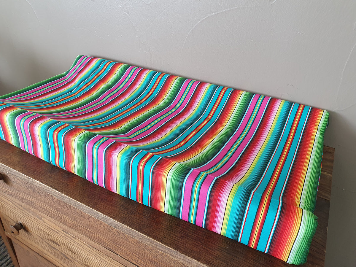 Changing Pad Cover - Serape in pink - DBC Baby Bedding Co 