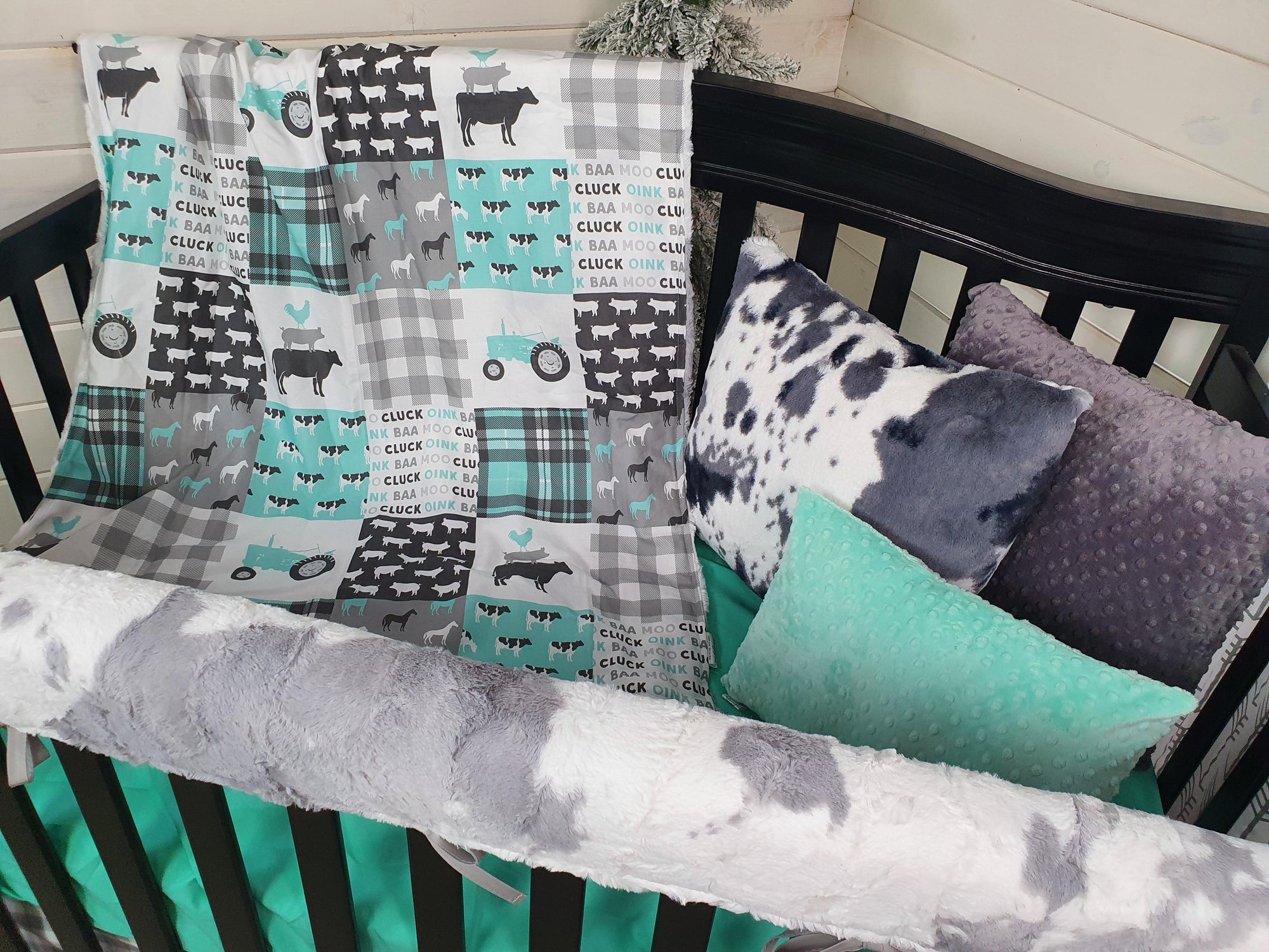 Labor Day 4PC Set Sale - Farm Life Collection - DBC Baby Bedding Co 