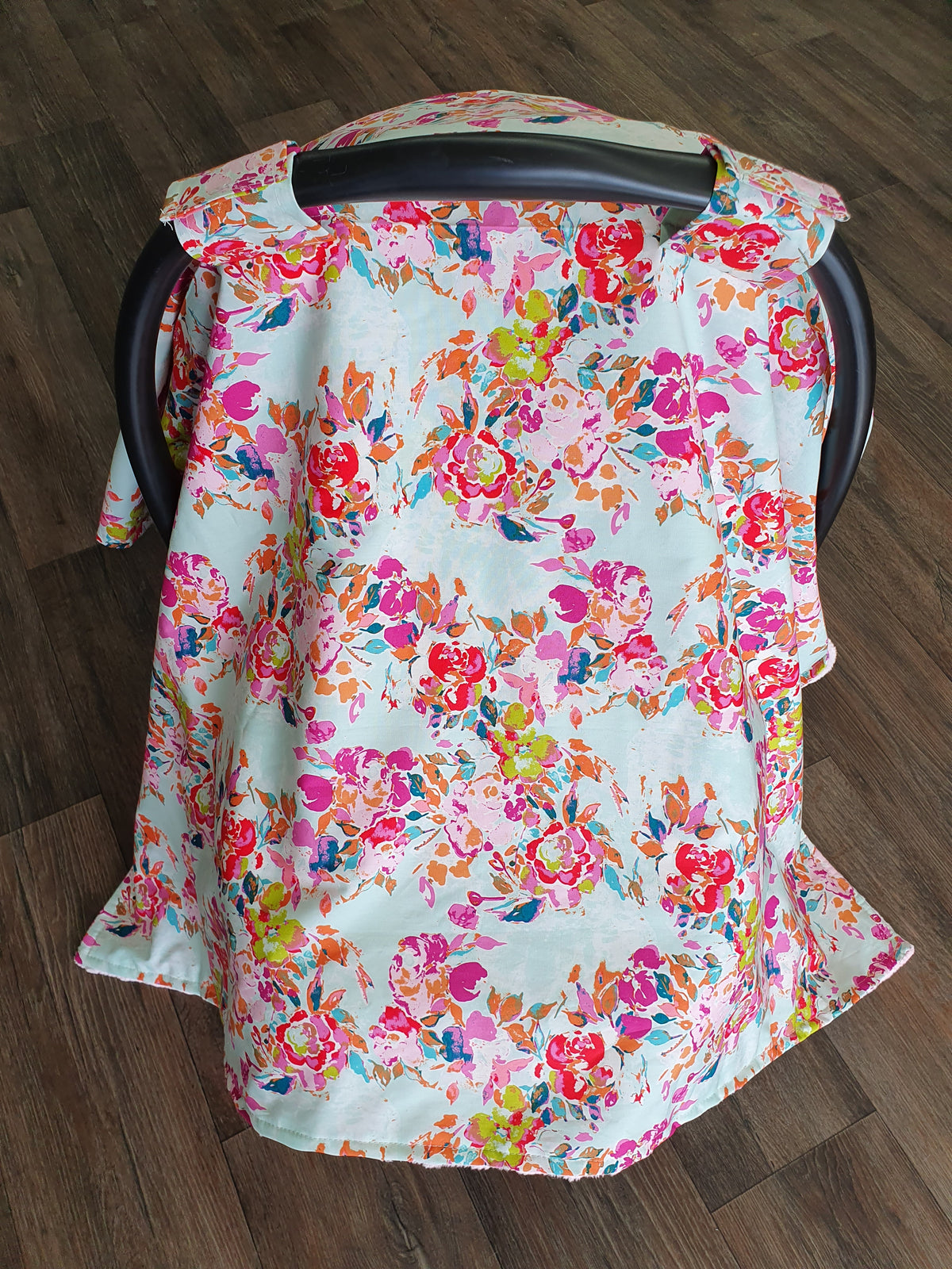 Carseat Tent - Floral in Summer Floral - DBC Baby Bedding Co 