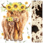 New Release Girl Crib Bedding- Sunflower Floral Highland Cows Baby Bedding & Nursery Collection - DBC Baby Bedding Co 