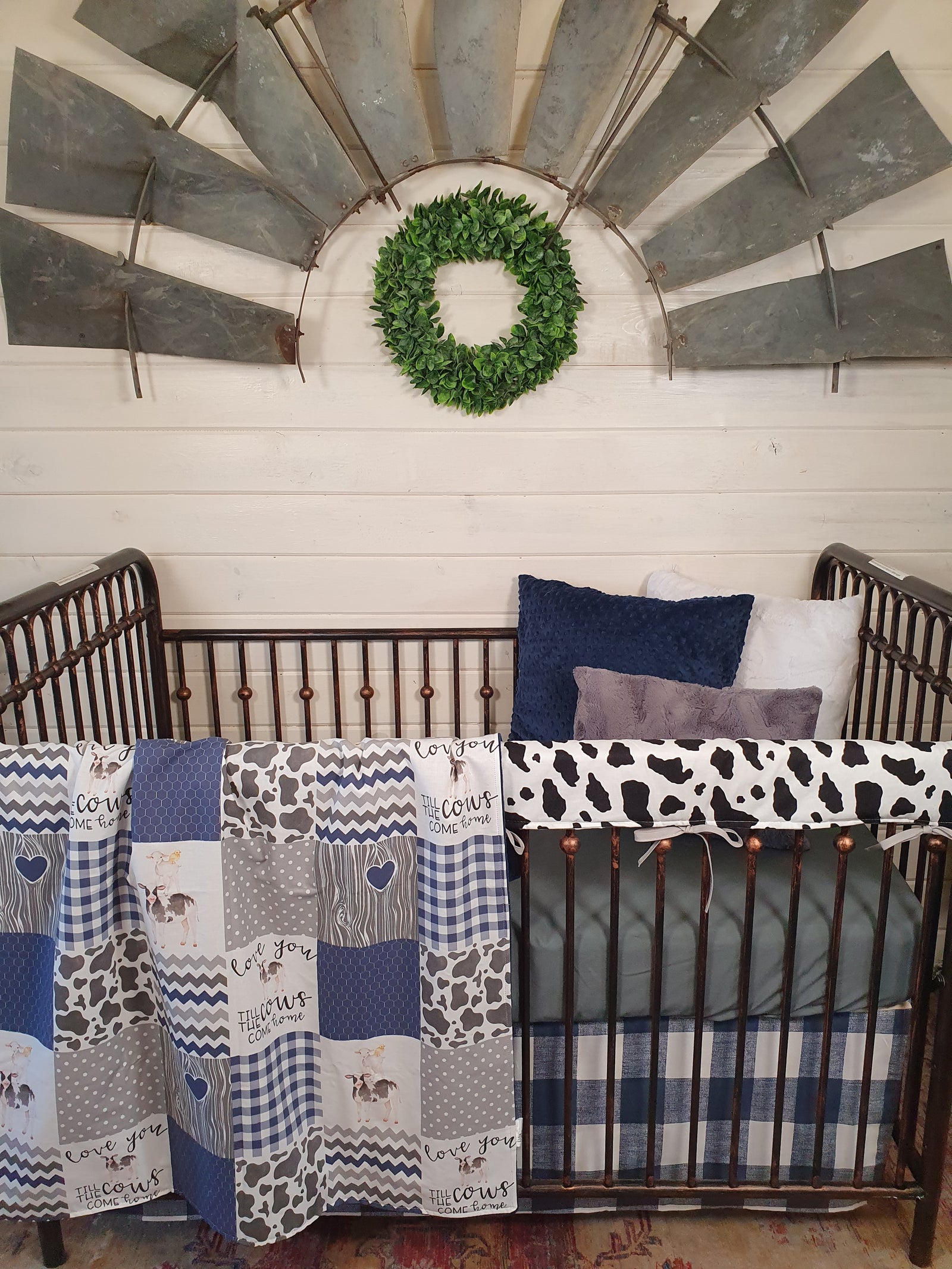 Motocross crib 2024 bedding set