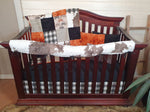 DBC Baby Bedding Co - Boy Crib Bedding- Tractor and Brownie Calf Minky Farm Baby Bedding