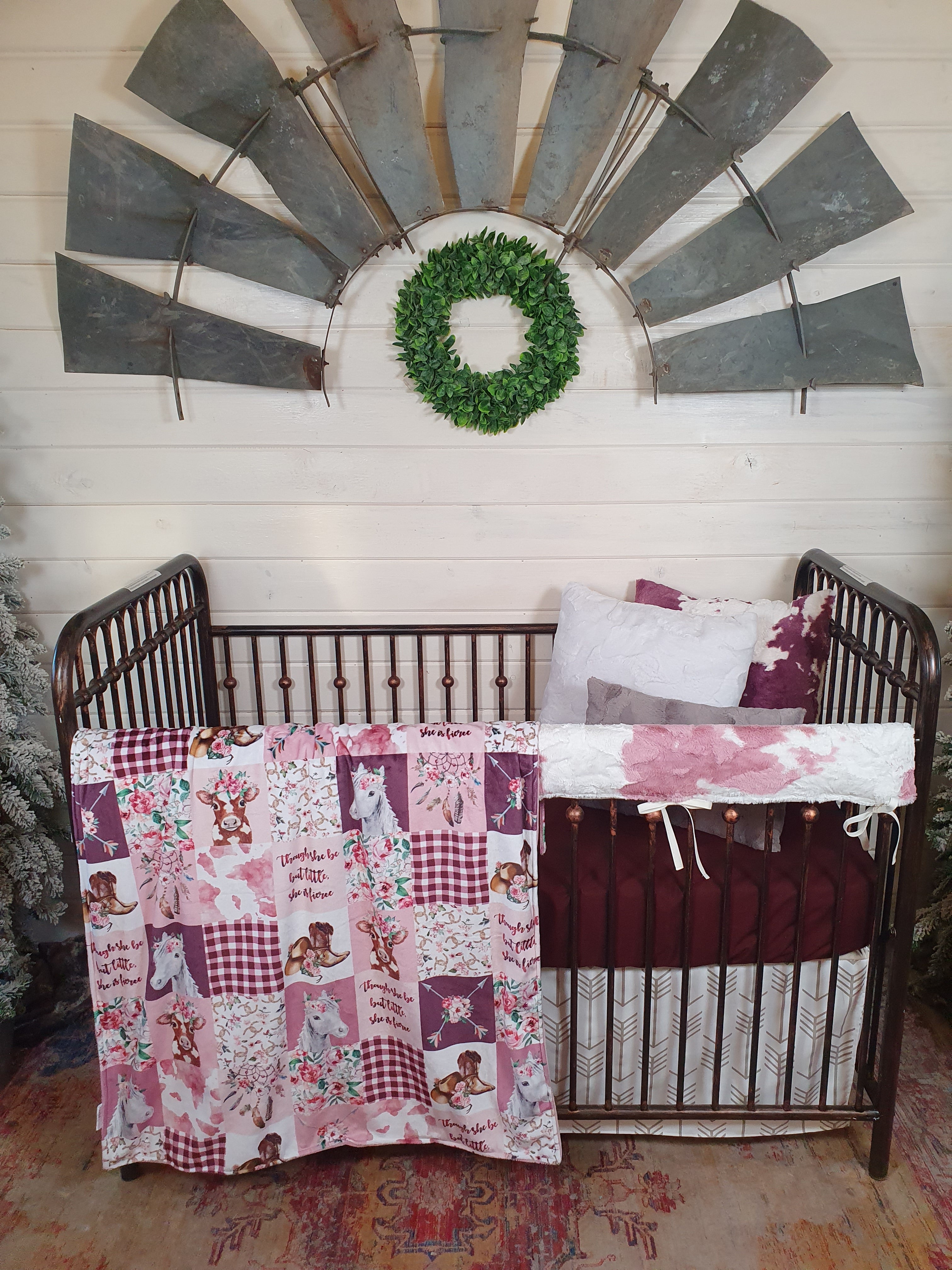 Minky crib bedding sale