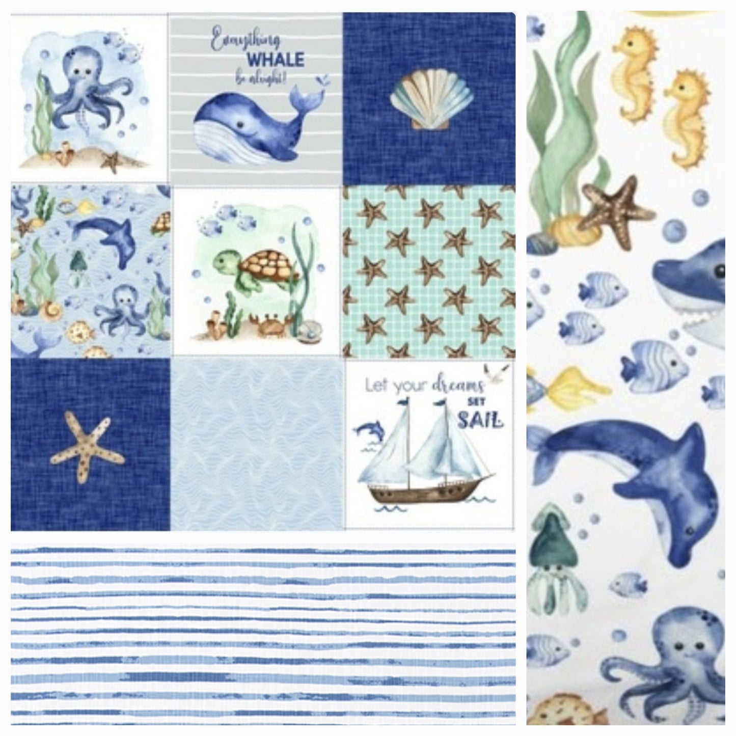 New Release Boy Crib Bedding- Under the Sea Fish Bedding and Nursery Collection - DBC Baby Bedding Co 