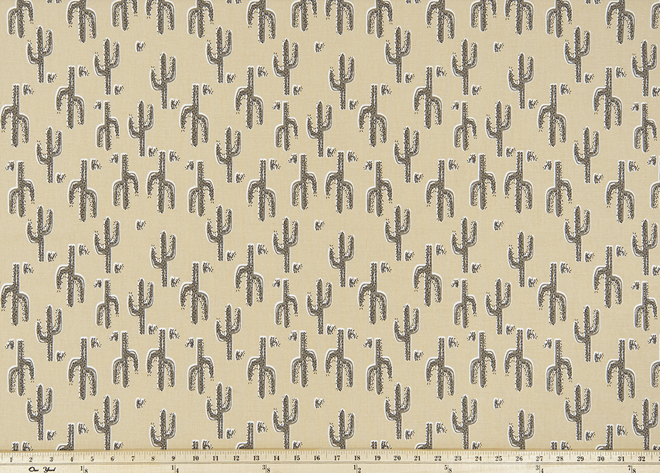 Curtain Panels or Valance - Cactus in Camel - DBC Baby Bedding Co 