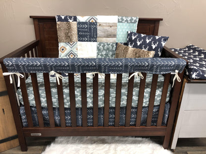 Ready to Ship Boy Crib Bedding - Buck, Aztec, Cactus, Arrows, Buck and Aztec Collection - DBC Baby Bedding Co 