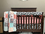 Custom Girl Crib Bedding - Cows Come Home Farm Baby Bedding Collection - DBC Baby Bedding Co 