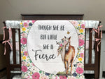 Custom Girl Crib Bedding  - Boho Horse Floral Crib Bedding Collection - DBC Baby Bedding Co 